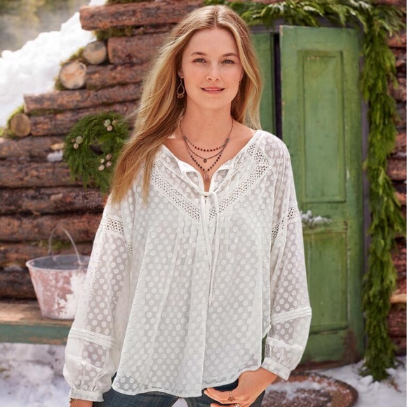 Sundance Tops - Sundance Lace and Pintuck Tunic
